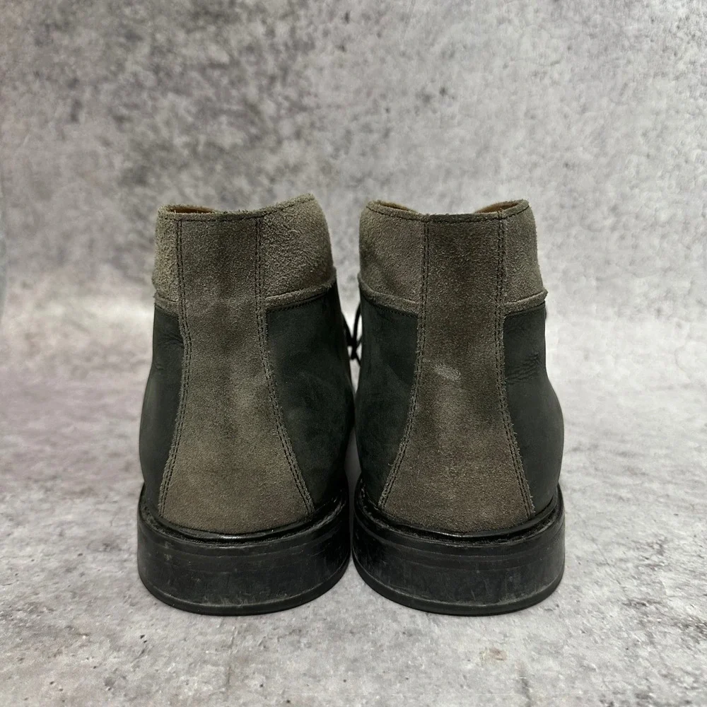 Cole Haan Williams Welt Chukka II Mens 14 Black Gray Suede Leather Boots C24573